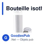 Bouteille isotherme personnalisable 450 ml en acier inoxydable - Maryavec logo - Miniature 5
