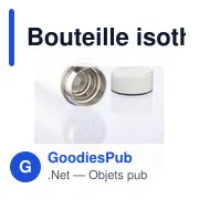 Bouteille isotherme personnalisable 450 ml en acier inoxydable - Maryavec logo - Miniature 6