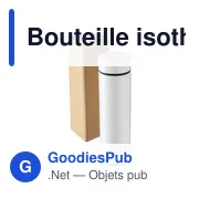 Bouteille isotherme personnalisable 450 ml en acier inoxydable - Maryavec logo - Miniature 7