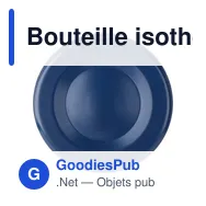 Bouteille isotherme personnalisable 450 ml en acier inoxydable - Maryavec logo - Miniature 9