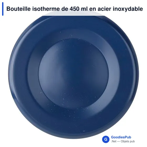 Bouteille isotherme personnalisable 450 ml en acier inoxydable - Maryavec logo - Image 9