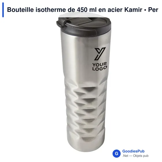 Bouteille isotherme personnalisable 450 ml en acier avec logo - Image 10