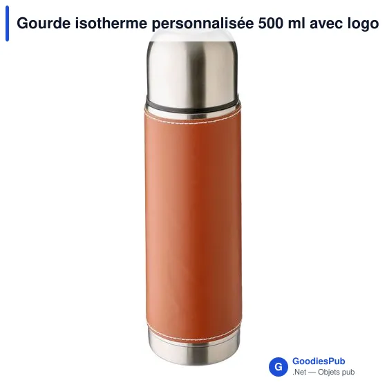 Bouteille isotherme de 500 ml en acier inoxydable Bernard - Image 3