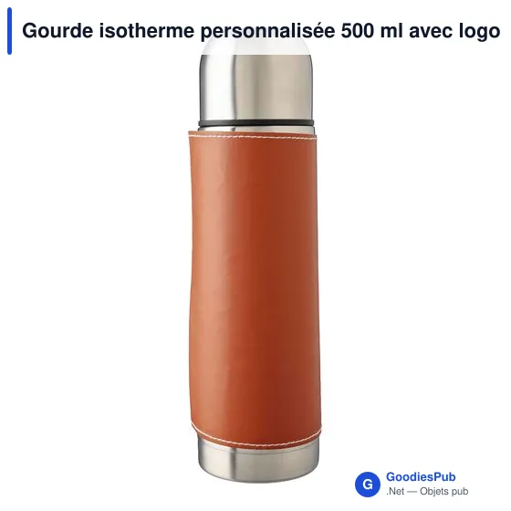 Bouteille isotherme de 500 ml en acier inoxydable Bernard - Image 4