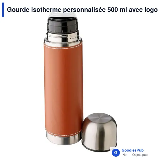Bouteille isotherme de 500 ml en acier inoxydable Bernard - Image 5