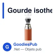 Bouteille isotherme de 500 ml en acier inoxydable Bernard - Miniature 6