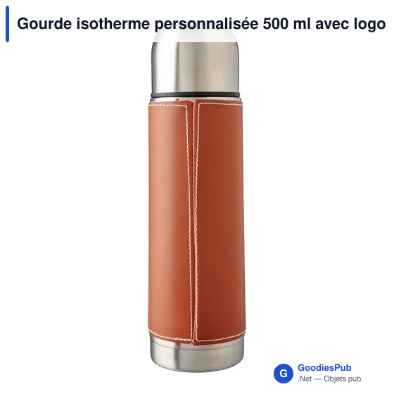 Bouteille isotherme de 500 ml en acier inoxydable Bernard - Image 7
