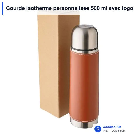 Bouteille isotherme de 500 ml en acier inoxydable Bernard - Image 8