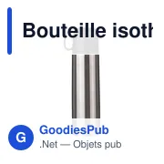 Bouteille isotherme personnalisable 500 ml avec logo - Jan - Miniature 1