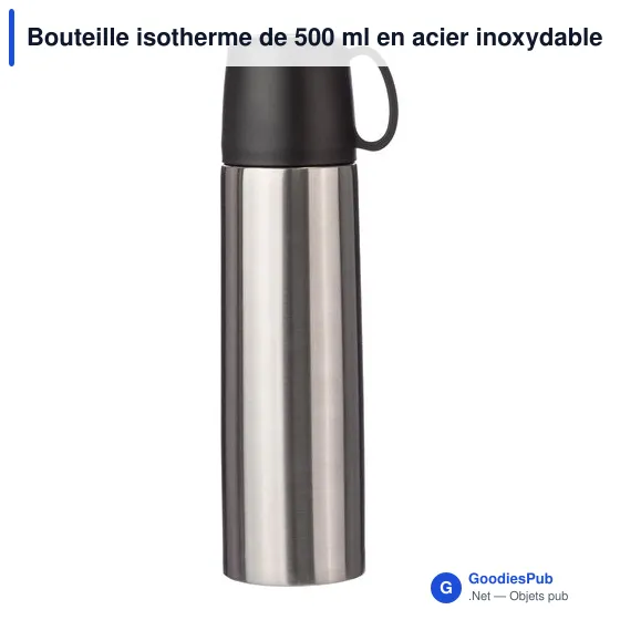 Bouteille isotherme personnalisable 500 ml avec logo - Jan - Image 2