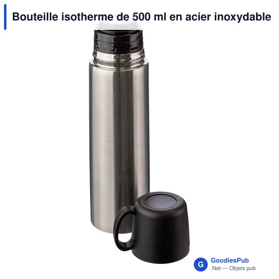 Bouteille isotherme personnalisable 500 ml avec logo - Jan - Image 3