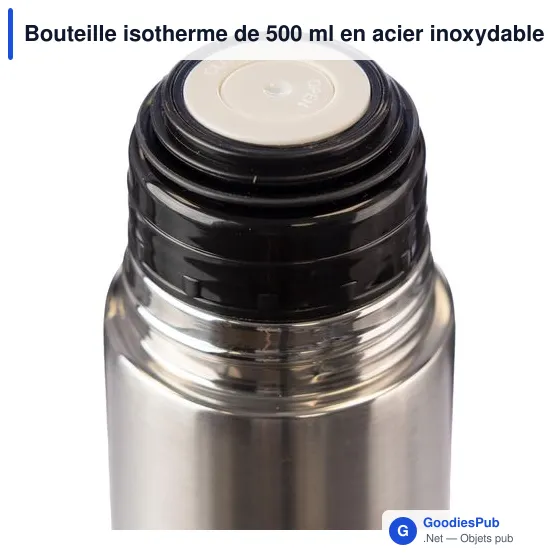 Bouteille isotherme personnalisable 500 ml avec logo - Jan - Image 5