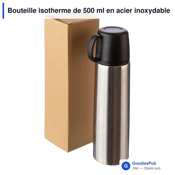Bouteille isotherme personnalisable 500 ml avec logo - Jan - Image 6