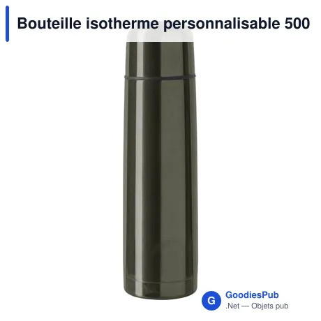 Bouteille isotherme personnalisable 500 ml avec logo - Mona
