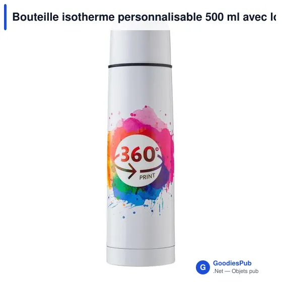 Bouteille isotherme personnalisable 500 ml avec logo - Mona - Image 11