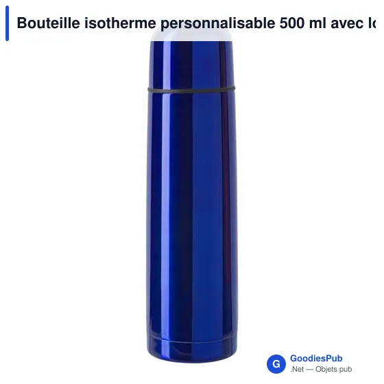 Bouteille isotherme personnalisable 500 ml avec logo - Mona - Image 12