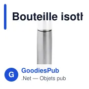 Bouteille isotherme personnalisable 500 ml avec logo - Mona - Miniature 4