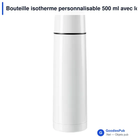 Bouteille isotherme personnalisable 500 ml avec logo - Mona - Image 5