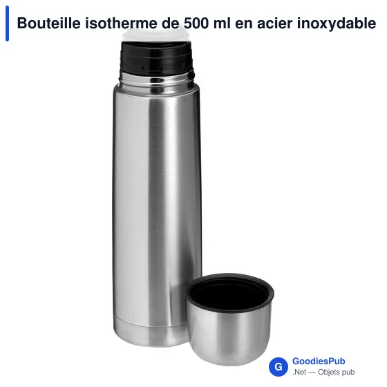 Bouteille isotherme personnalisable 500 ml avec logo - Mona - Image 6