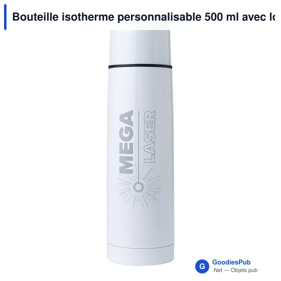 Bouteille isotherme personnalisable 500 ml avec logo - Mona - Image 7