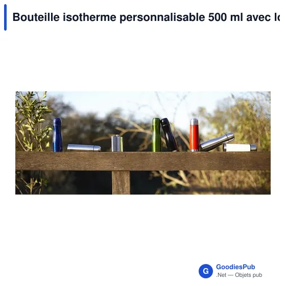 Bouteille isotherme personnalisable 500 ml avec logo - Mona - Image 8