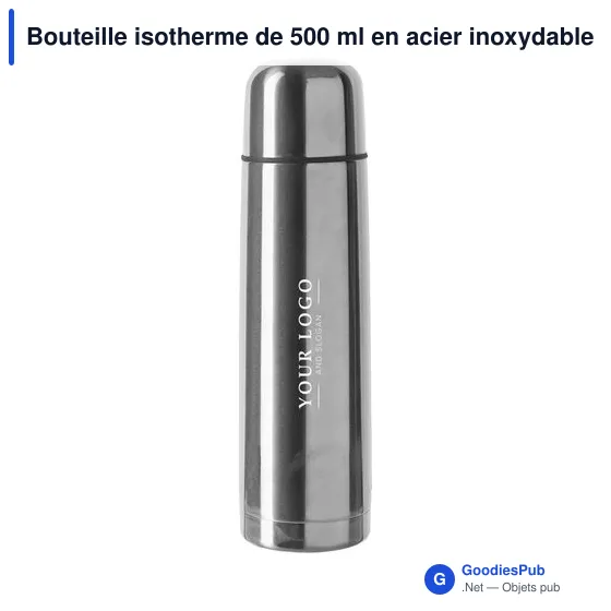 Bouteille isotherme personnalisable 500 ml avec logo - Mona - Image 9