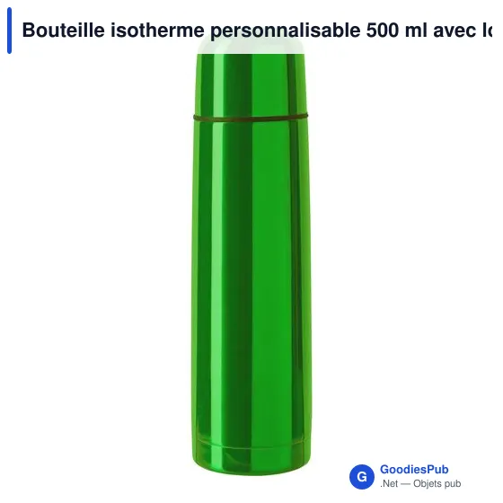 Bouteille isotherme personnalisable 500 ml avec logo - Mona - Image 10
