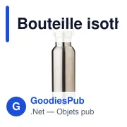 Bouteille isotherme de 500 ml en acier inoxydable Odette - Miniature 1