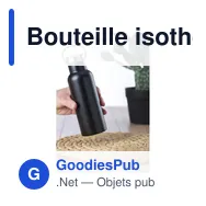 Bouteille isotherme de 500 ml en acier inoxydable Odette - Miniature 11