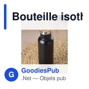 Bouteille isotherme de 500 ml en acier inoxydable Odette - Miniature 5