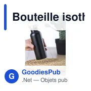 Bouteille isotherme de 500 ml en acier inoxydable Odette - Miniature 6