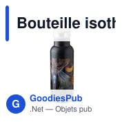 Bouteille isotherme de 500 ml en acier inoxydable Odette - Miniature 8