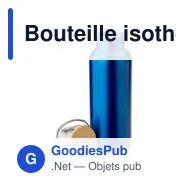 Bouteille isotherme de 500 ml en acier inoxydable Odette - Miniature 9