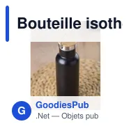 Bouteille isotherme de 500 ml en acier inoxydable Odette - Miniature 10