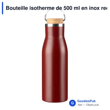 Bouteille isotherme de 500 ml en inox recyclé Aline