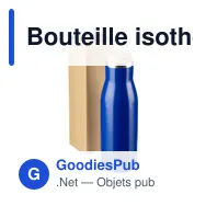 Bouteille isotherme de 500 ml en inox recyclé Aline - Miniature 7