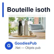 Bouteille isotherme de 500 ml en inox recyclé Aline - Miniature 8