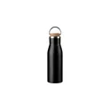 Variante noir - Bouteille isotherme de 500 ml en inox recyclé Aline