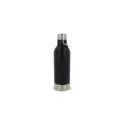 Variante Noir - Bouteille isotherme personnalisable 400 ml avec logo - Acier inoxydable