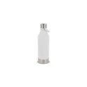 Variante Blanc - Bouteille isotherme personnalisable 400 ml avec logo - Acier inoxydable