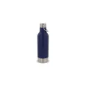 Variante Bleu foncé - Bouteille isotherme personnalisable 400 ml avec logo - Acier inoxydable