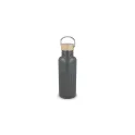 Variante Gris - Bouteille isotherme personnalisable en acier inoxydable recyclé avec logo - 500 ml