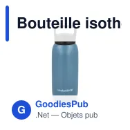 Bouteille isotherme personnalisable 600 ml avec bec et logo - Waterdrop - Miniature 6