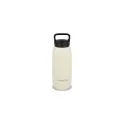 Variante Beige - Bouteille isotherme personnalisable 600 ml avec bec et logo - Waterdrop