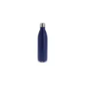 Variante Bleu foncé - Bouteille isotherme personnalisable 1 litre en inox avec logo - Swing