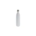Variante Blanc - Bouteille isotherme personnalisable 1 litre en inox avec logo - Swing