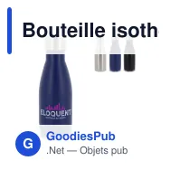 Bouteille isotherme personnalisable 260 ml en inox avec logo - Swing - Miniature 1