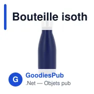 Bouteille isotherme personnalisable 260 ml en inox avec logo - Swing - Miniature 3