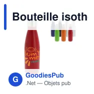 Bouteille isotherme personnalisable 500 ml en inox avec logo - Swing - Miniature 1