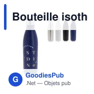 Bouteille isotherme personnalisable 750 ml en inox avec logo - Swing - Miniature 1